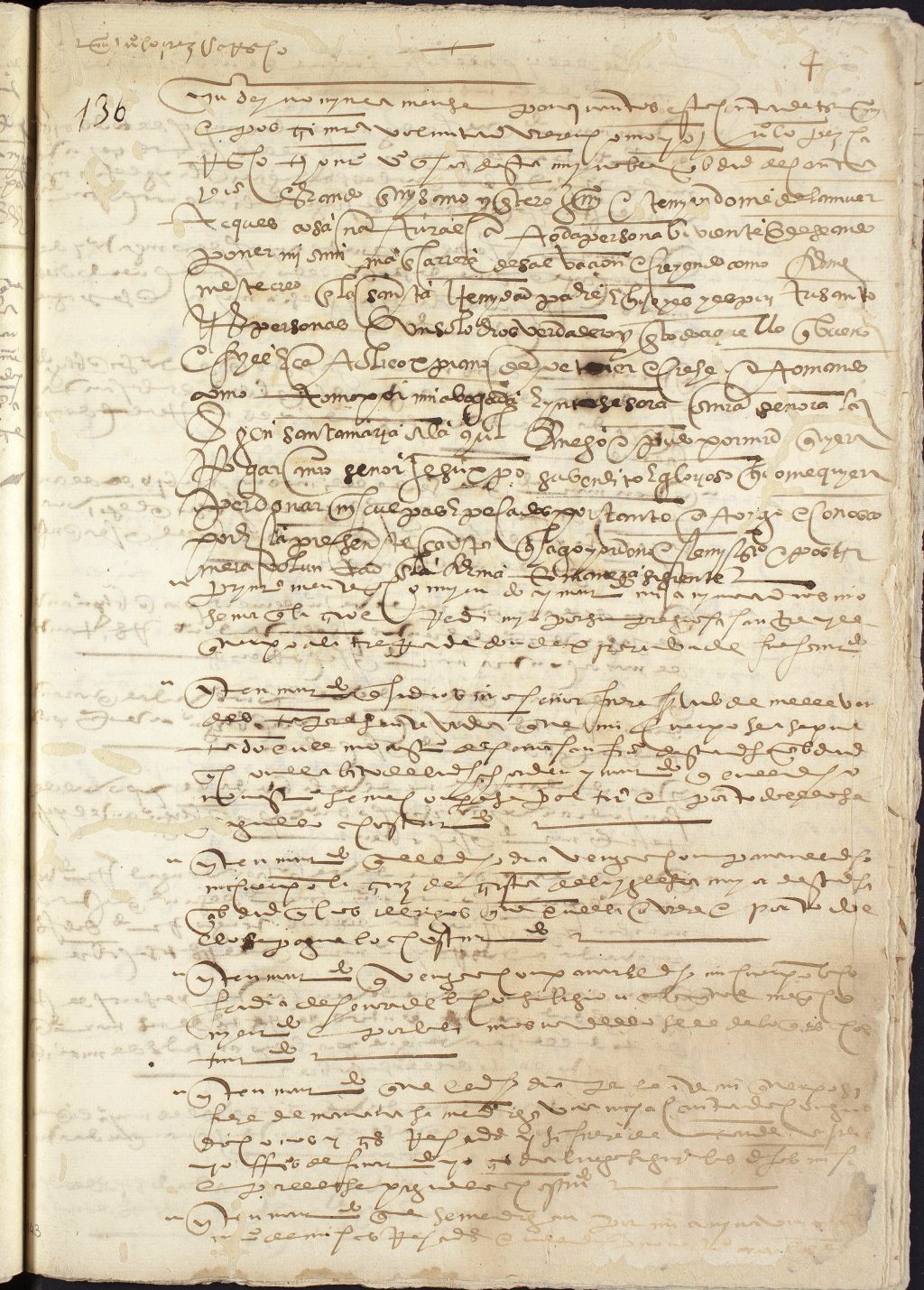 Testamento de Juan López Carrasco, vecino de Cartagena.