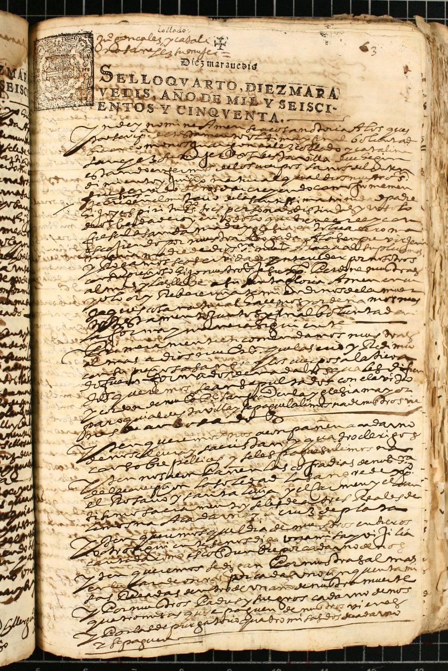 Testamento de Juan González Collado y Catalina Sánchez, su mujer, vecinos de Cehegín.