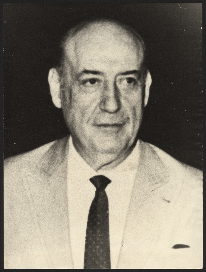 Retrato de Julián Santos Carrión, director del Orfeón Murciano Fernández Caballero entre 1937 y 1939
