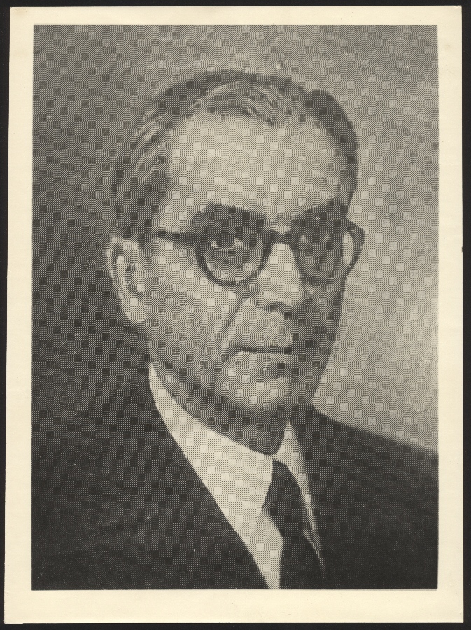 Retrato de José Daniel Salas Alcaraz, director del Orfeón Murciano Fernández Caballero entre 1940 y 1945