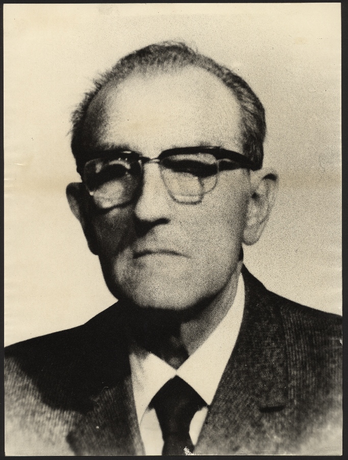Retrato de Joaquín García Estañ, presidente del Orfeón Murciano Fernández Caballero entre 1956 y 1962