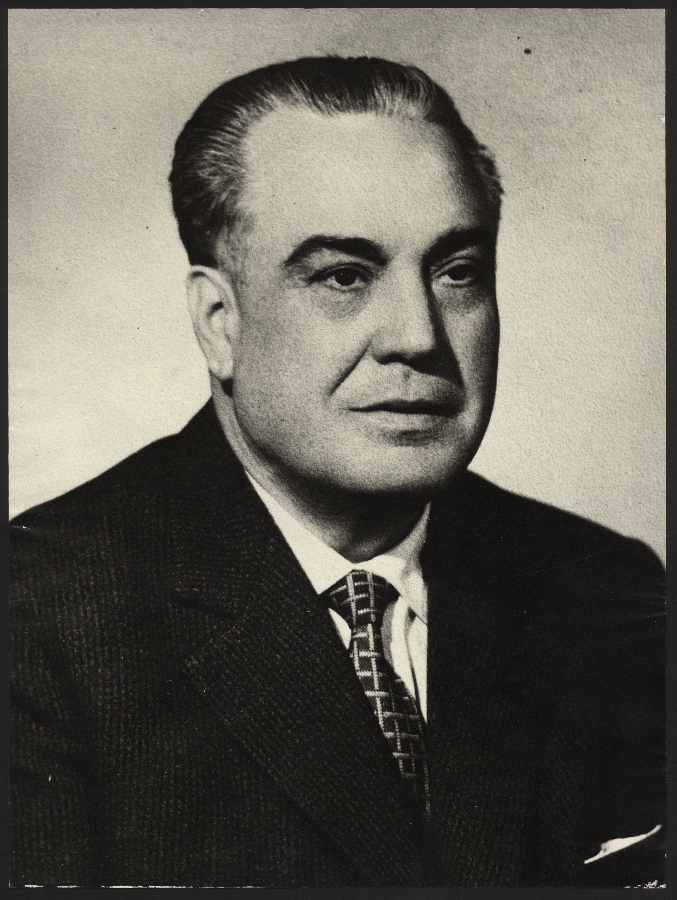 Retrato de Carlos Azansay, uno de los presidentes del Orfeón Murciano Fernández Caballero