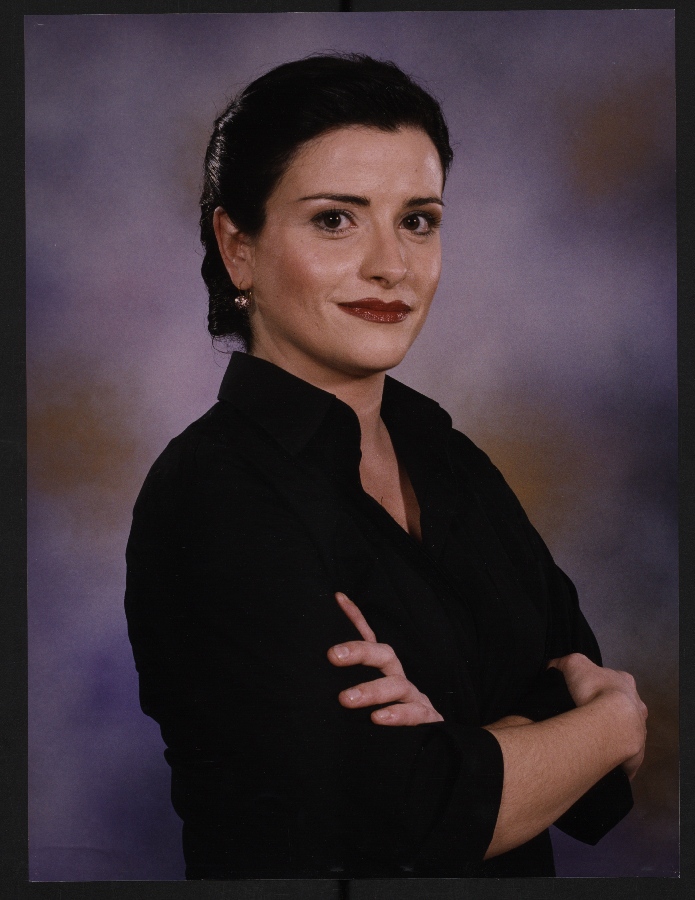 Retrato de Margarita Muñoz Escolar, directora del Orfeón Murciano Fernández Caballero